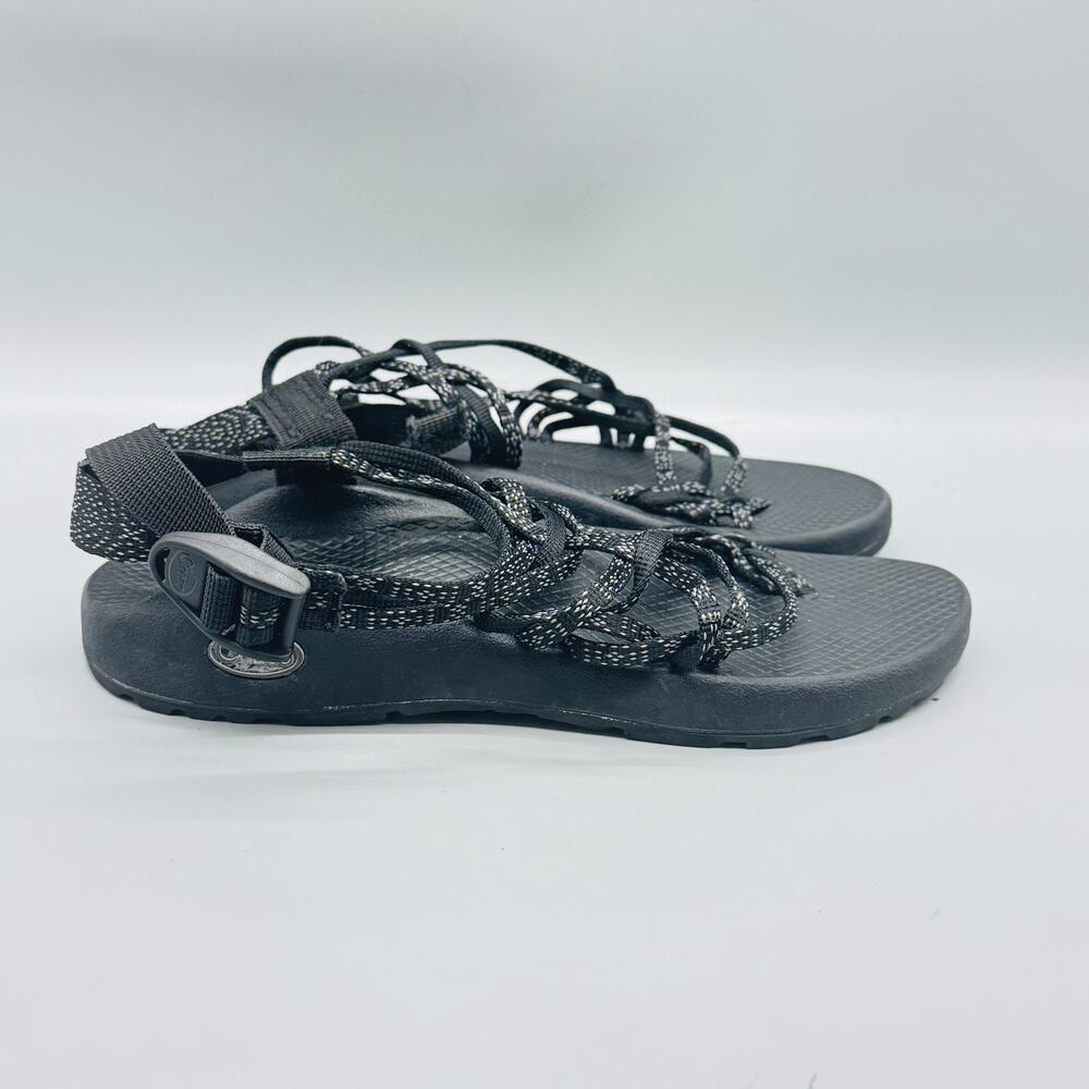 Chaco Sandals Womens 8 Black Strappy Adjustable Buckle‎ Sport Hiking Water Shoes